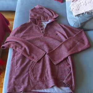 Hurley quarter button hoodie